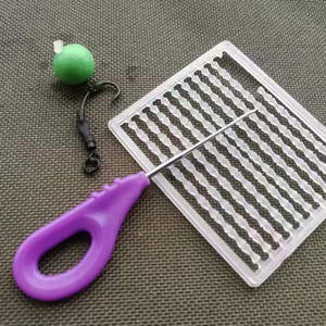 Roni Anti-coup carpe fond plate-forme de pêche Style européen Silicone flotteur balle sous-ligne crochet appât Type 4 pièces outil de pêche lac - Product Image 2