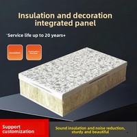 Panneau composite isolant thermique pour murs extérieurs, peinture pierre véritable, laine de roche céramique, polystyrène