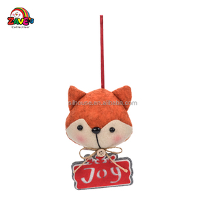 자베스 부드러운 봉제 동물 곰 순록 크리스마스 장식 홈 트리 걸이용 장식품 패브릭 세트 파티용 크리스마스 승화 전사 - Product Image 4