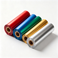 Ruban de transfert thermique couleur Haoxuan, noyau de 1/2 pouce, rouleau compact pour l'impression d'étiquettes, d'emballages et de marquages de petite taille