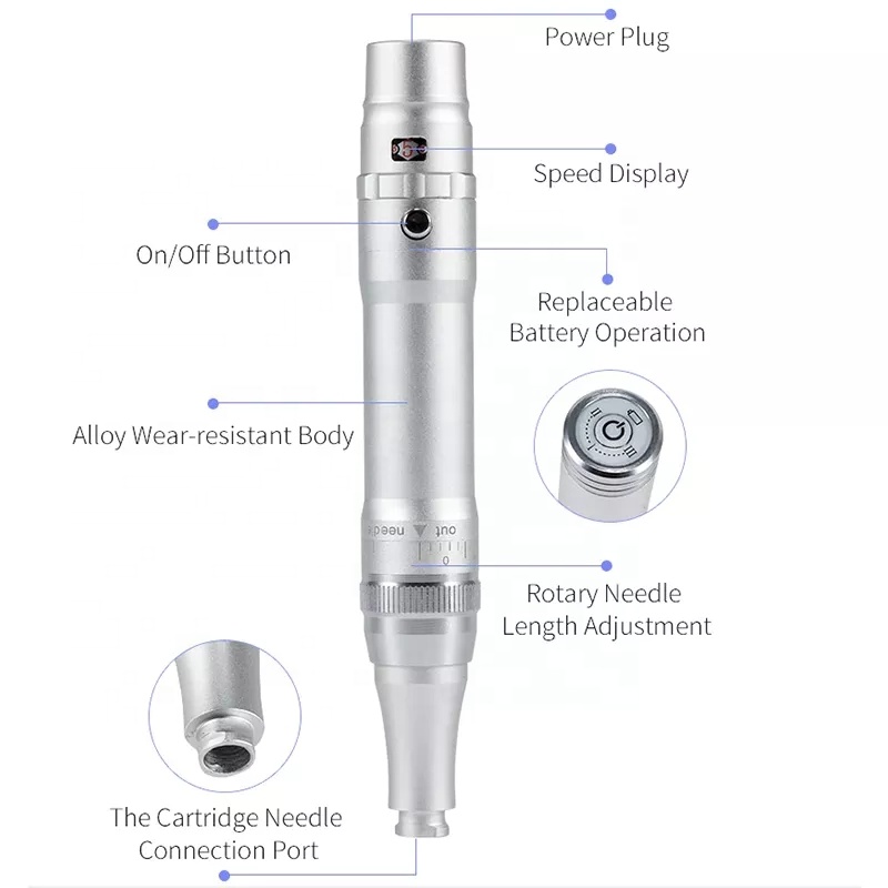 Микропигментация удара волос, Новая беспроводная батарея для татуировки бровей PMU