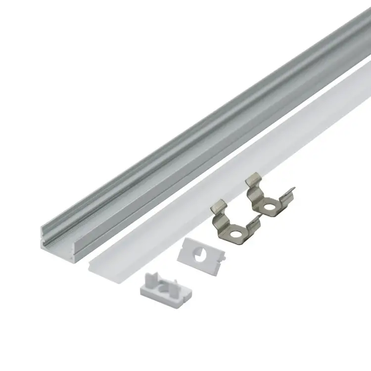 17*20 led-objektiv licht aluminium zubehör 15 30 60 90 lichtstreifen aluminiumhülle led mit lichtstreifen-profil hersteller
