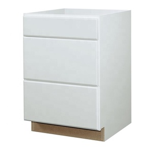 Gabinetes de cocina sin marco carcasa madera contrachapada/MDF/tablero de partículas unidades de gabinete de cocina modulares RTA losa al ras hecha en Vietnam - Product Image 4