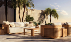 Moderne Luxe Modulaire Lounge Patio Set Buiten Teak Sofa Met Rotan Drie Zits Tuinmeubelen Design Hoek Sectional - Product Image 6