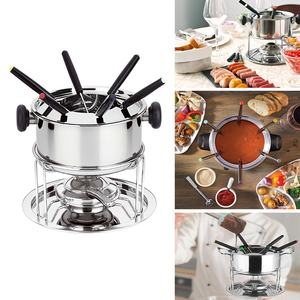 Marmite à <span class=keywords><strong>fondue</strong></span> multifonction en acier inoxydable épaissi pour fromage, chocolat et <span class=keywords><strong>fondue</strong></span> chinoise. Facile à nettoyer, détachable - Product Image 4