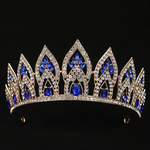 <span class=keywords><strong>Tiara</strong></span> Nuziale Placcata Oro QS Stile Europeo-Americano, Corona per Compleanno <span class=keywords><strong>della</strong></span> <span class=keywords><strong>Regina</strong></span>, per Balli e Competizioni, <span class=keywords><strong>Tiara</strong></span> Nuziale in Lega con Strass - Product Image 5