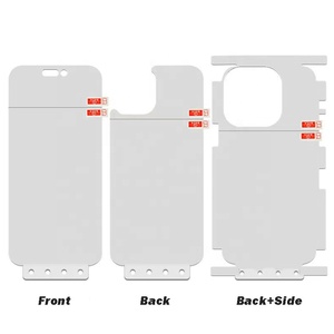 17 Pro Max pellicola di protezione dello schermo del telefono cellulare per iPhone 16 15 14 <span class=keywords><strong>13</strong></span> 12 11 SE XS Max XR XS idrogel anteriore posteriore pellicola adesivi - Product Image 5