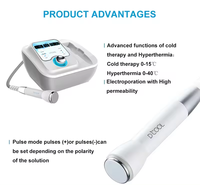 Dispositivo Profesional 3 en 1 Dcool de Electroporación y Enfriamiento de la Piel para Rejuvenecimiento Facial, Lifting y Antienvejecimiento