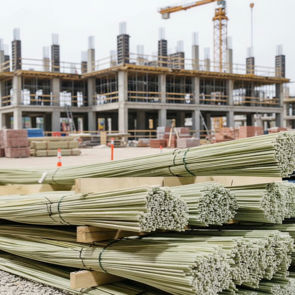 Fiberglass Rebar GFRP for Concrete Full Threaded Bending & Cutting ...