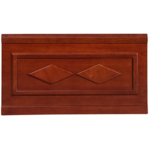 <b>Solid</b> <b>Wood</b> Veneer Executive <b>Desk</b> With Storage Cabinet Office Furniture Conference Room Use Customizable Design - Product Image 5