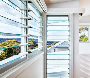 Modern Double Glass Aluminum Louver <strong>Window</strong> <strong>Shutter</strong> for Villas Apartments Sliding Thermal Break Blind <strong>Window</strong> for Bathrooms - Product Image 1