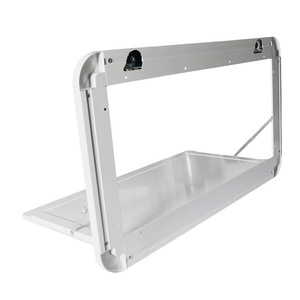Table pliante de <span class=keywords><strong>camping</strong></span>-<span class=keywords><strong>car</strong></span>, caravane, remorque, couleur blanche, profil en aluminium 800*450mm, avec clés - Product Image 5