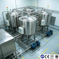 Tanque Sanitario de Acero Inoxidable 316L de Grado Alimenticio con Certificación CE, para Cultivo Celular, con Válvula y Accesorios Sanitarios
