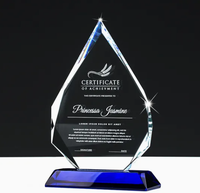 Plaque de récompense Aoxin durable et économique, trophée gravé au laser, en verre et cristal vierges, technique d'impression UV pour graphiques