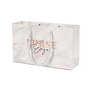 Factory Direct Supply Retail Paper Wine Gift Dark Green Boutique Packaging Shopping Gift Bag
