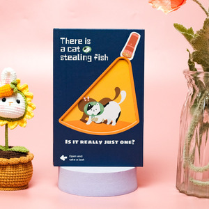 ค้นหาชุดแมวขโมยปลาแผ่นโน้ตบุ้คสามพับแบบพกพาปลอกแข็งบลูส์ระดับพรีเมี่ยม - Product Image 5