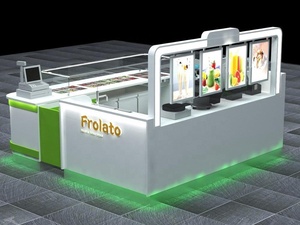 Tùy Chỉnh <span class=keywords><strong>Ice</strong></span> <span class=keywords><strong>Cream</strong></span> Juice <span class=keywords><strong>Kiosk</strong></span> Sữa Chua Đông Lạnh Gian Hàng Thực Phẩm <span class=keywords><strong>Kiosk</strong></span> Thiết Kế - Product Image 3