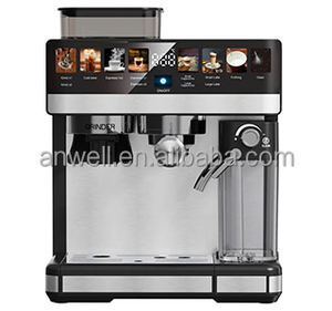 Machine à expresso Anwell Smart 20 bars avec moulin intégré et réservoir à lait, programmable pour cappuccino et latte, avec filtre à capsules et dosettes <span class=keywords><strong>ESE</strong></span> - Product Image 3