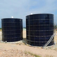 Réservoir GFS en verre fusionné sur acier, réservoir boulonné pour le stockage d'eau potable, d'eaux usées et d'eau de lutte contre les incendies