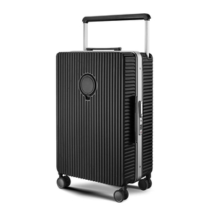 Nouvelle conception de valises pour femmes, légères, bagages à main, valises d'affaires, spinner unisexe, roues colorées de luxe, PC avec porte-gobelet - Product Image 1