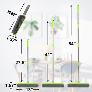 Removedor de pelo de mascotas portátil de alta resistencia, alfombra, piso, <span class=keywords><strong>escoba</strong></span> telescópica, escobilla de goma de silicona, limpieza suave - Product Image 5