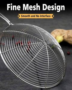 Factory Price Stainless Steel Oil Strainer Fried Food Colander <b>Kitchen</b> Skimmer Spoon <b>Gadgets</b> Utensils Cooking Wire Mesh Strainer - Product Image 6
