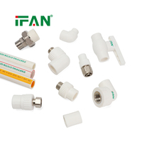 IFAN Raccords de tuyauterie PPR de haute qualité, coudes, tés et raccords à emboîtement 20-110MM, matériaux de plomberie, raccords de tuyauterie PPR et machine