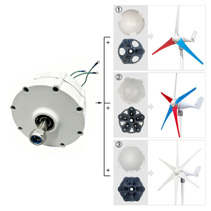 เครื่องกำเนิดไฟฟ้าแม่เหล็ก 800W 12V/24V/48V 3 เฟส แบบไม่มีเกียร์ AC ความเร็วต่ำ สำหรับระบบลม DIY ภายในบ้าน M2-800 ประสิทธิภาพสูง ใช้แม่เหล็ก NdFeB - Product Image 1
