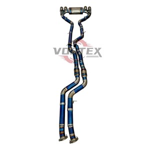 Système d'échappement cat-back à soupapes en titane bleu brûlé Vortex pour BMW M3 F80 M4 F82 S55 3.0T 2014-2018, silencieux de performance pour course - Product Image 2