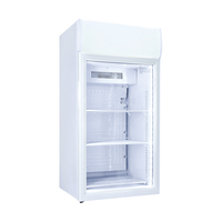 Vanace-Mini-réfrigérateur commercial de 80 litres pour supermarché, chauffage et refroidissement, à deux zones de température