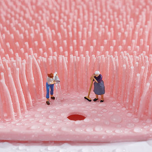 Silicone Wash Feet Bathroom Exfoliating Shower Massage <b>Bathing</b> Non-slip Bath Mat <b>Back</b> <b>Brush</b> Foot Wash Body Cleaning <b>Bathing</b> Tool - Product Image 3