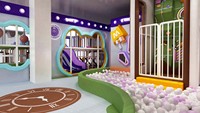 Aire de jeux intérieure interactive sur le thème commercial clé en main pour centre commercial, centre de divertissement familial, enfants