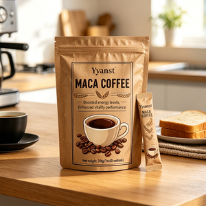 Café de Maca Énergisant et Revitalisant 200g, 20 Sachets Individuels en Papier Kraft, Marque Privée OEM, Vente en Gros - Product Image 6