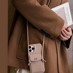 Protective Case for iPhone 12 <strong>IPhone13</strong> Crossbody Card Holder With Lychee Pattern Phone Case - Product Image 4