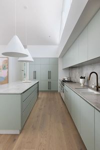 Armoires intégrées personnalisées pour toute la maison, style nordique simple et cool, petit espace ouvert, table de cuisson intégrée gris clair - Product Image 5