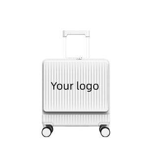 Valigia Premium Rigida Bianca con Ruote Girevoli, Bagaglio a Mano Leggero e Resistente per Viaggi d'Affari, per Uomini e Donne - Product Image 1