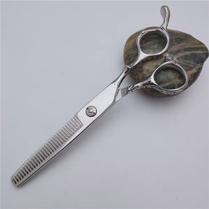 Ciseaux de coiffure professionnels 9Cr, 17 pouces, à manche long, ciseaux à effiler pour stylistes, lame plate, pointe acérée, sur mesure - Product Image 5