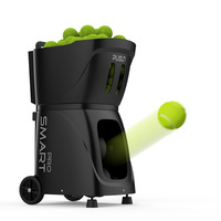 Machine à lancer des balles de tennis automatique portable Pusun, équipement d'entraînement intelligent avec contrôle par application, machine de tir