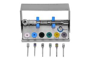 Kit de Prótesis Dentales Manual con Implante de Acero, Instrumentos Quirúrgicos, Certificación CE, Reutilizable, Resistente a la Oxidación - Product Image 3