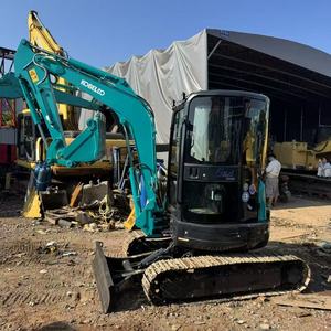 รถขุด Kobelco SK35SR มือสองจากญี่ปุ่น ขนาด 3.5 ตัน แบบตีนตะขาบขนาดเล็ก หางสั้น พร้อมใช้งาน สภาพดี มีสินค้าในสต็อก - Product Image 1
