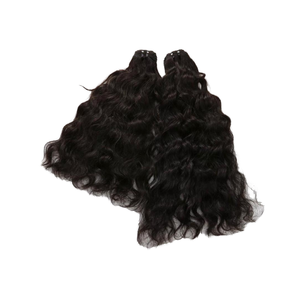 EXTENSION DE GRAND CHEVEUX SOYEUX À TÊTE COMPLÈTE ATTACHÉE À LA MAIN DE QUALITÉ SUPÉRIEURE AVEC FOURNISSEUR DE PAQUETS DE CHEVEUX VIERGES À DOUBLE TIRÉ À LA MAIN - Product Image 1