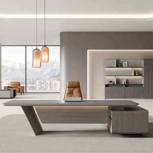 Bureau de direction moderne <span class=keywords><strong>et</strong></span> élégant, poste de travail haut de gamme pour une image professionnelle <span class=keywords><strong>et</strong></span> une productivité optimales - Product Image 1