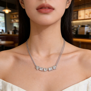 starsgem 925 silver moissanite fancy shape loose moissanite gold plated silver jewelry pendant necklace - Product Image 5
