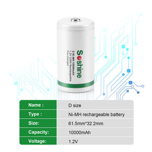 Baterias Recarregáveis D Cell, 1.2V 10000mAh <span class=keywords><strong>NI</strong></span>-MH-Contagem <span class=keywords><strong>2</strong></span> (Pacote de 1) - Product Image 6