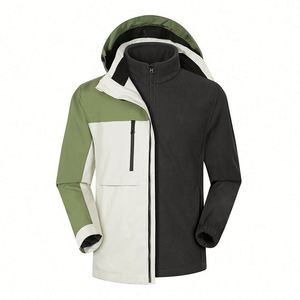 Veste de sport pour homme avec logo personnalisé, taille plus, coupe-vent, fermeture éclair, respirante, imperméable, veste softshell, coupe-vent d'extérieur - Product Image 3