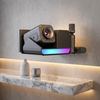 Nouveauté HT36 PRO Microphone Karaoké 3-en-1 2K avec Projecteur, Double Micro, Home Cinéma avec Android 11 et Projection de 10m