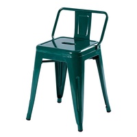 Chaises de salle à manger empilables en métal Tolix vintage, résistantes à l'eau, durables et bon marché, pour restaurant, bar et usage domestique.
