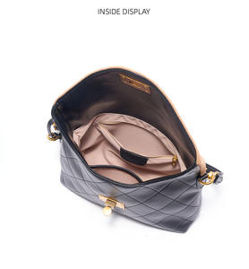 2026 New Autumn Suede Split Leather Tote Bag <b>Quilted</b> Work Commuting Bag Spacious Shoulder Crossbody <b>Handbag</b> Chic Style <b>Handbag</b> - Product Image 2