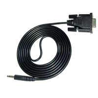 Cable Serial DB9 RS232 de 9 Pines Hembra a Conector de Audio TRRS Macho de 3.5mm, Cable Adaptador para Control de TV y Proyector