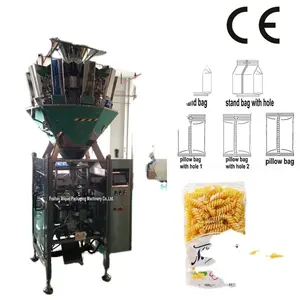 Mesin pengemasan pasta kemasan Pengisi makanan vertikal otomatis besar 10 kepala hemat biaya rendah